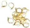 10 Pairs of Round Gold Lever Back Earrings